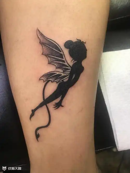 小天使_纹身图案手稿图片_张龙的纹身作品集