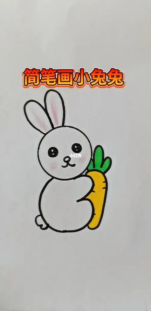 简笔画小兔兔