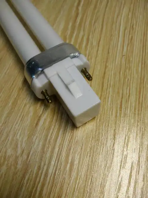 冠雄华雄11w台灯管白光6400k二针插头2u节能灯浴霸学生家用书桌灯一个