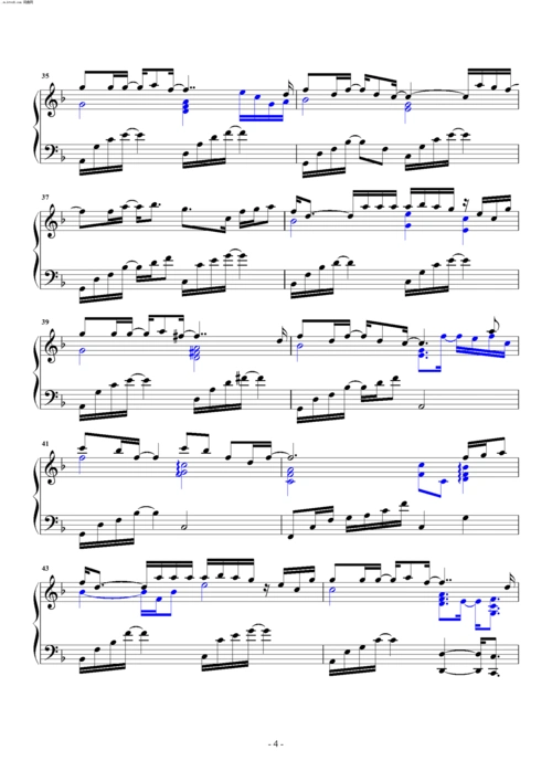 我可以忘记你 张碧晨 钢琴谱 简谱