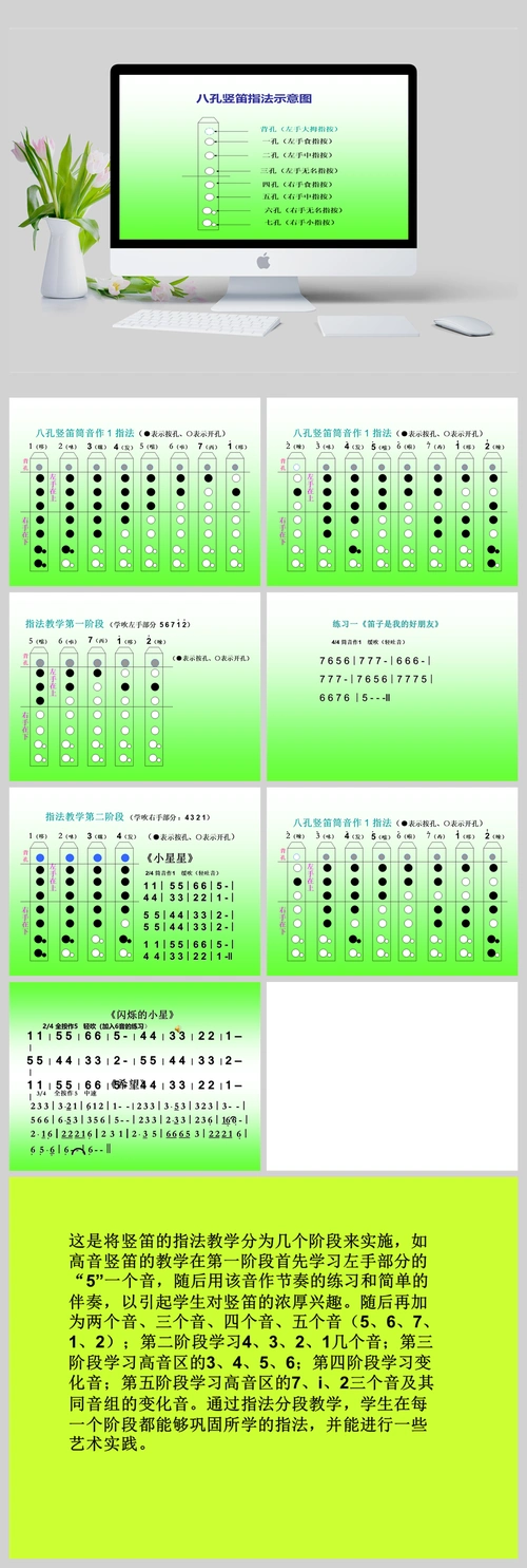 竖笛八孔指法教程ppt课件