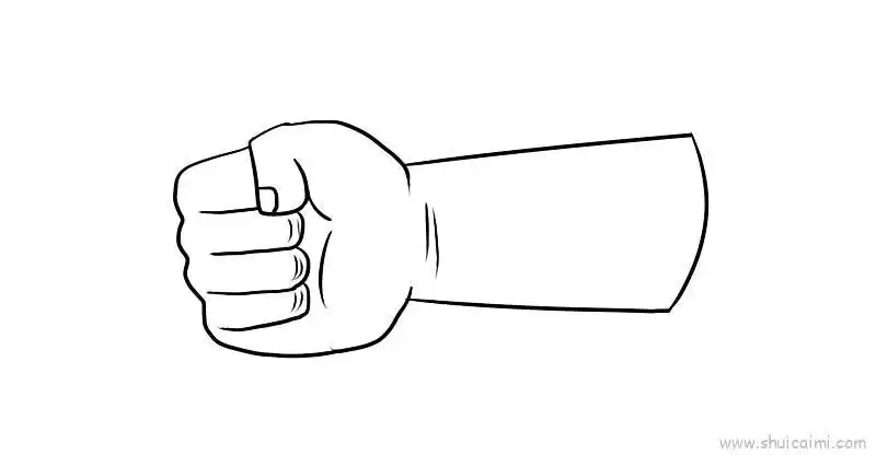 手臂儿童画怎么画 手臂简笔画图片