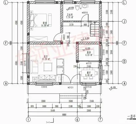开间8米进深9米,现代风格两层半,自家盖别墅就选这种没罗马柱的