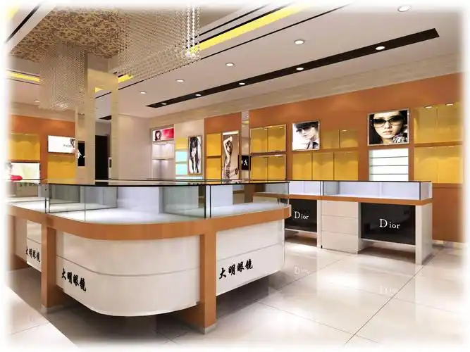 商正展柜设计做好展柜陈列让眼镜店变的大有看头