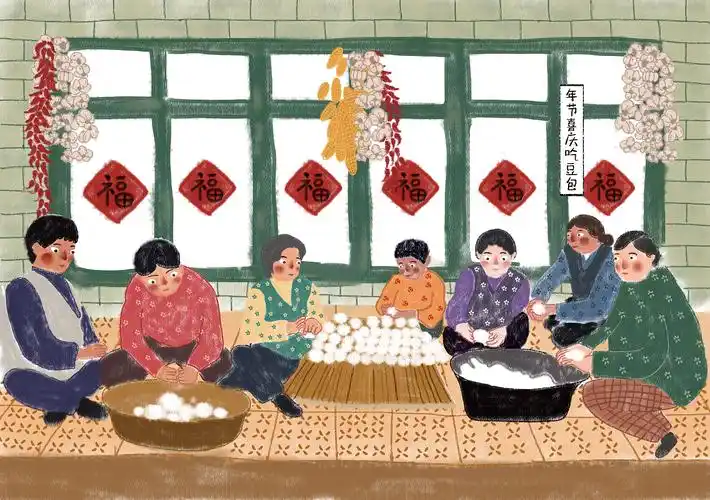 东北民俗插画绘本设计犄角旮旯味儿