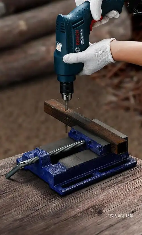 工业级美式平口钳铸铁木工钳小型平口台钳精密台钻简易固定夹具