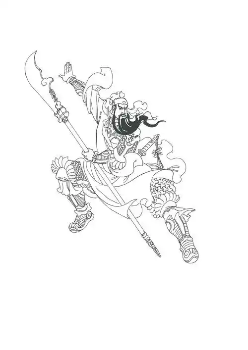 三国演义人物简笔画 三国演义人物简笔画关羽