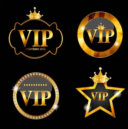 金色vip艺术字