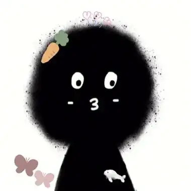 2023黑煤球搞怪头像高清 做个少女心里藏诗脸上抹奶油