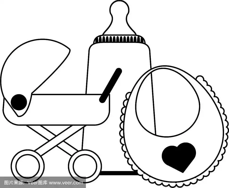 婴儿玩具卡通黑白
