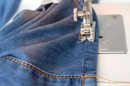 三种保留原始裤脚的牛仔裤改法