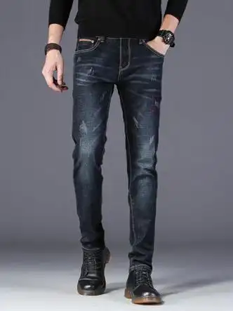 优衣库官方旗舰店秋款牛仔裤男士新款潮牌款式直筒弹力运动时尚户外休