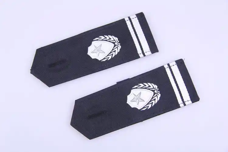 老式保安制服配件 保安服硬肩章 保安工作服配件 硬肩章