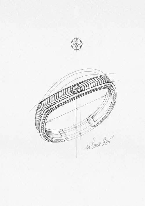 珠宝设计手绘草图