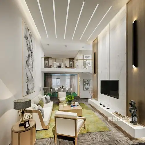 合正320平四层跃式办公空间室内设计效果图_2020装修案例图片