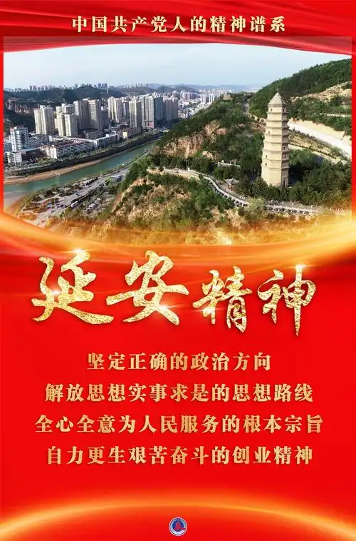 海报延安精神