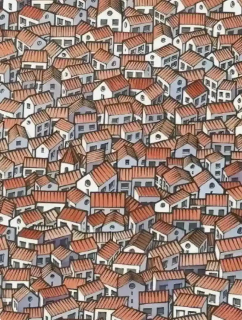 图中藏着一只可爱的小猫咪,看看大家谁先把它找出来