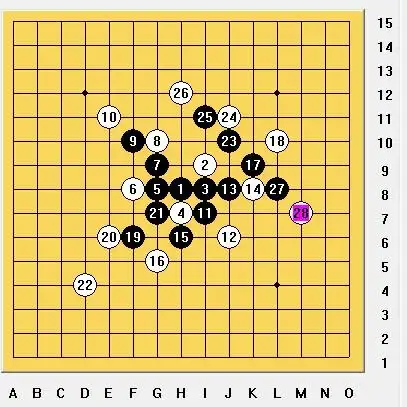五子棋日字下法怎么下