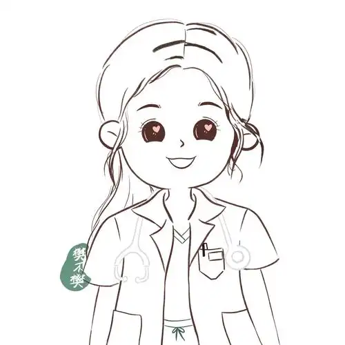 手绘医生小姐姐头像