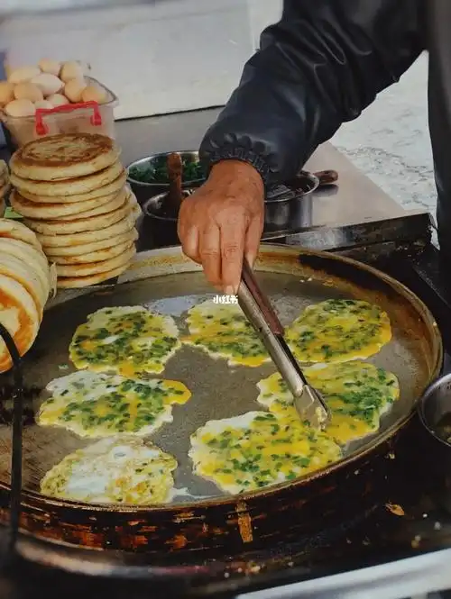 菏泽小吃清真鸡蛋火烧