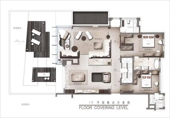 家居别墅住宅平面布置参考案例,带设计说明和平面图
