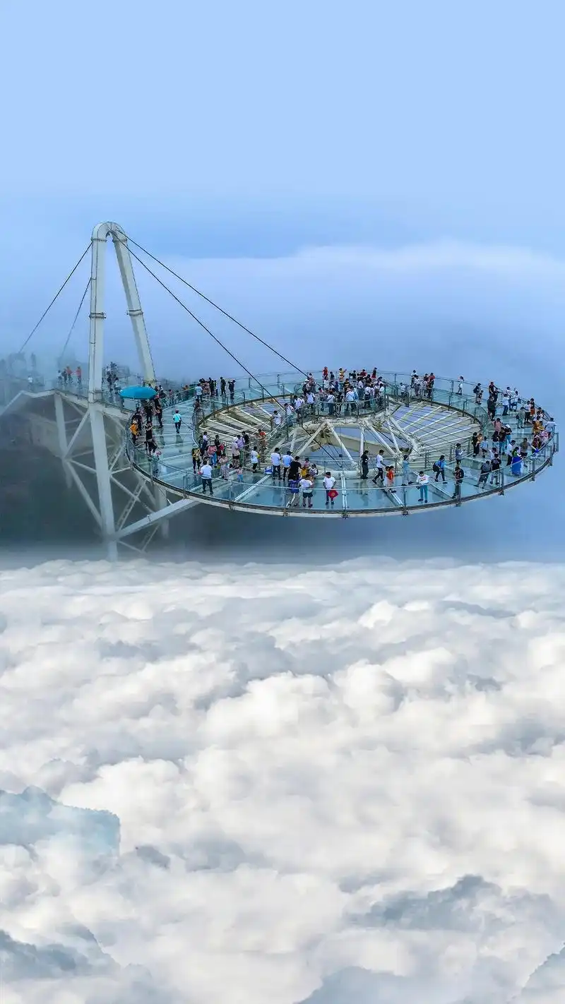 答应我一定要带喜欢的人去一次湖北黄石天空之城,站在海拔520 - 抖音