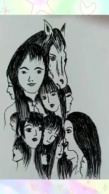 图中隐藏了10张人脸,普通人找到7张,不服来试试