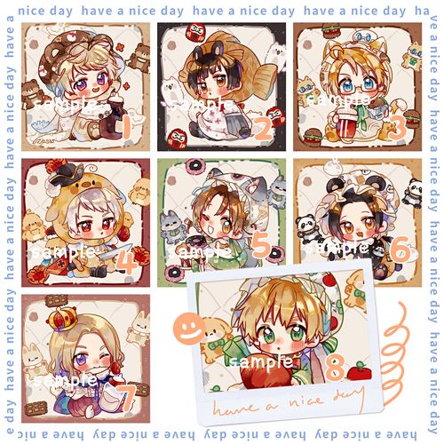 【玉和糖】aph黑塔利亚同人周边徽章挂件王耀亚瑟伊万阿尔弗雷德