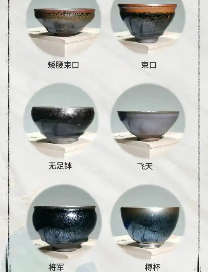 建盏常见的 18种器型,你有认识的吗?