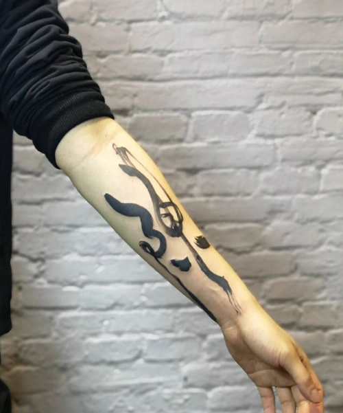 2020最新男女手臂汉字纹身图片大全个性与传承的汉字纹身16