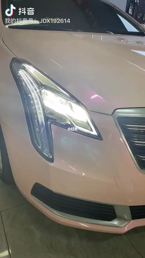 凯迪拉克xts双拼胭脂粉换装完毕