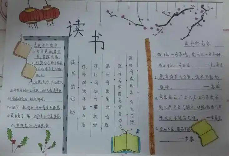 王敬冉的读书手抄报