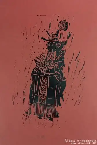 作品《门神》复杂的造型结构和细节刻画是此作品的难重点