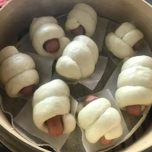 柠檬_k做的香肠兔子馒头卷