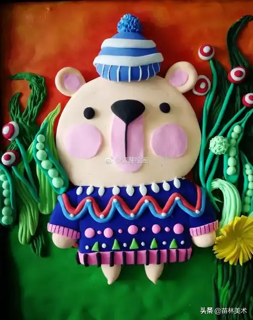 美绝了的粘土浮雕画,这样做能俘虏孩子的心