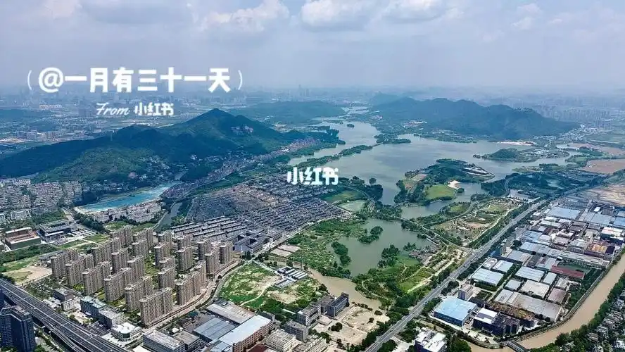 杭州航拍三江汇