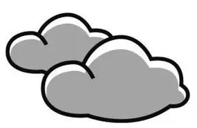 超可爱阴天简笔画