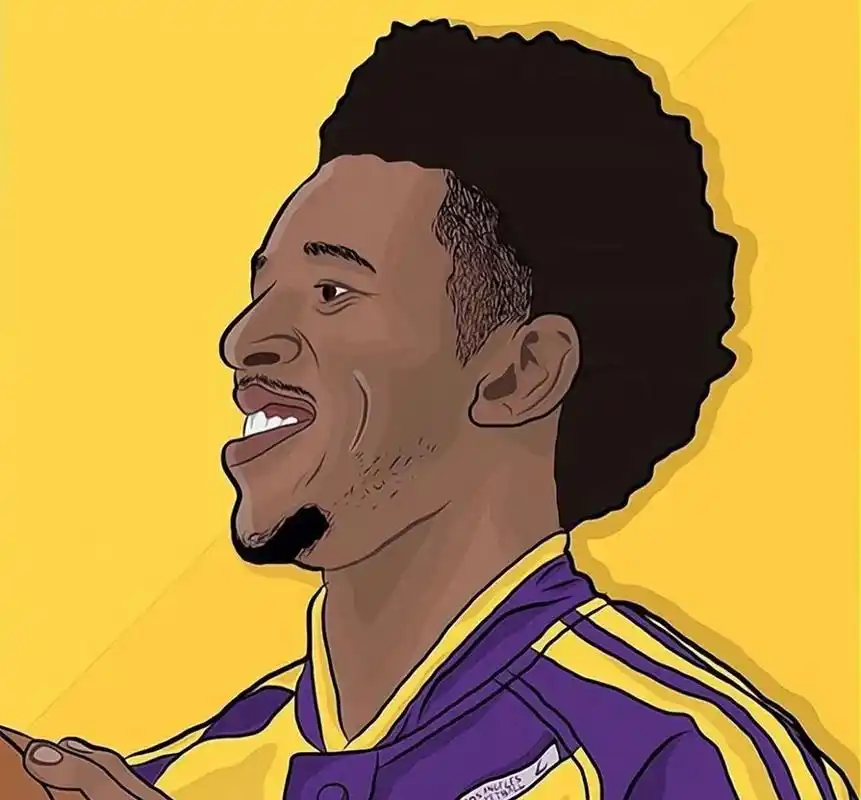 nba湖人卡通头像 nba洛杉矶湖人队卡通头像 科比 詹姆斯 威少 尼克杨