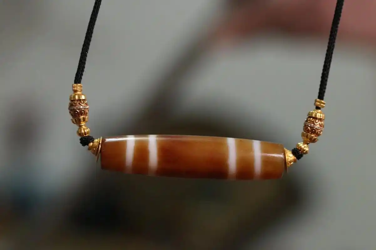 【极品千年西亚61措思天珠】 顶级品质千年措思天珠61呈现高级