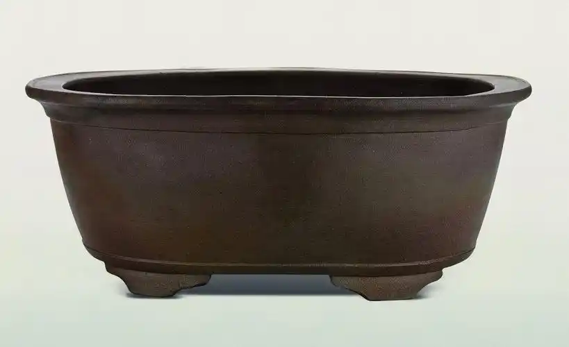 明晚期乌泥椭圆盆