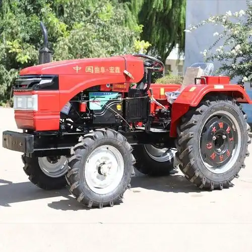 小型后驱动四轮拖拉机 简易遮阳棚多功能四轮拖拉机 25马力四轮拖拉机