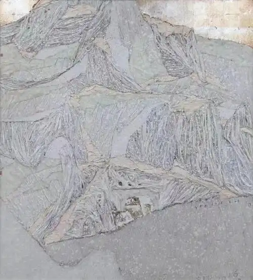 破茧而入花明中|岳海波综合材料绘画作品欣赏