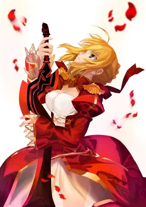 saber 临摹系列最终回:saber extra,暴君尼禄(这次有点简单……画的