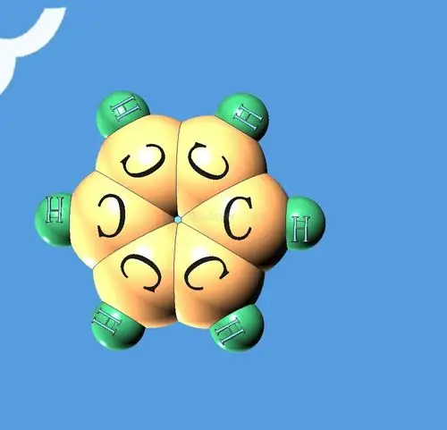 分子结构系列6-苯分子模型03