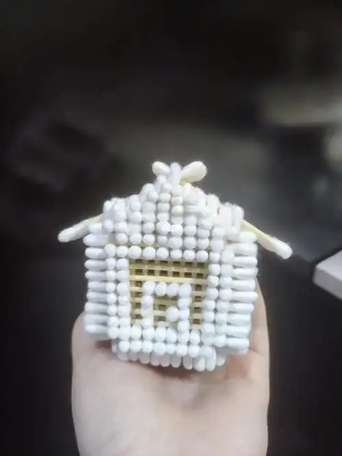 用棉签做小房子