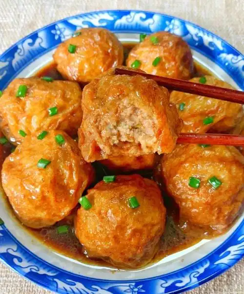 简单易学的油面筋塞肉,有了它,端午家宴hold住全场