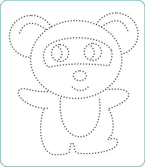 幼儿虚线简笔画描画