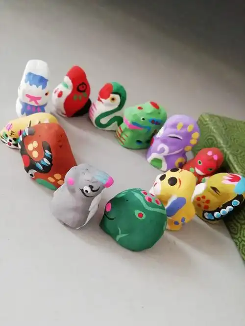 中国风小礼品特色民间手工艺品迷你小泥人泥娃娃小摆件玩具纪念品