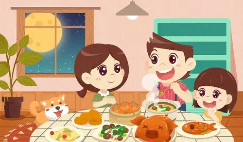 中秋插画|插画|商业插画|吃饭睡觉打豆豆00 - 原创作品 - 站酷 (zcool