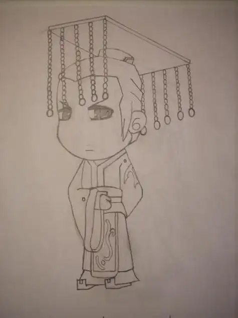 q版人物简笔画秦始皇